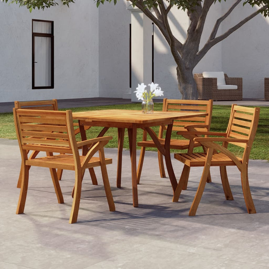 Tuintafel Massief Acaciahout 110 x 110 x 75 cm Vierkant