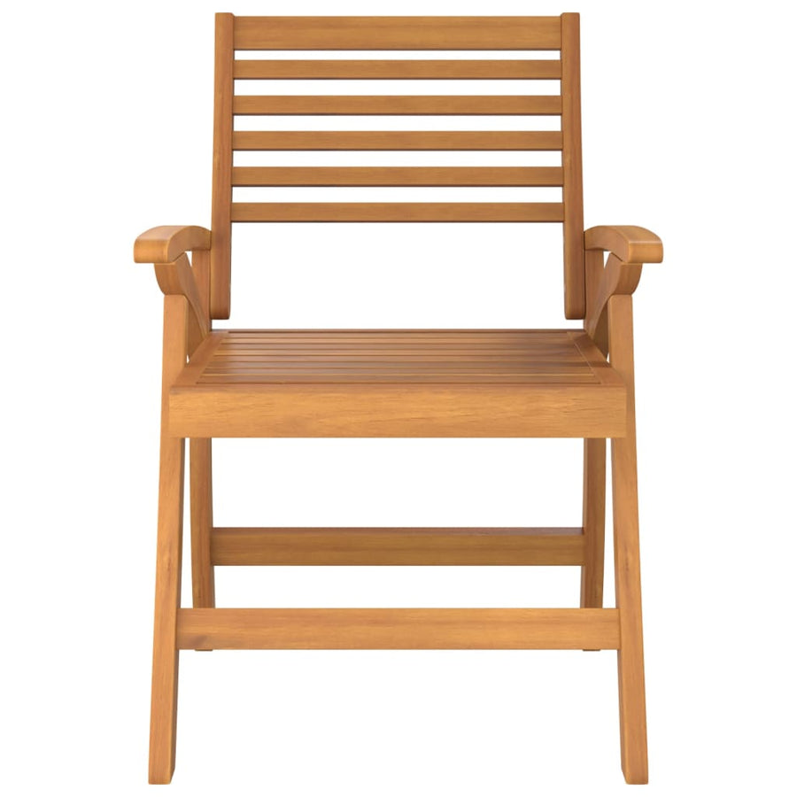 Tuinstoelen 2 st 58x58x87 cm massief acaciahout