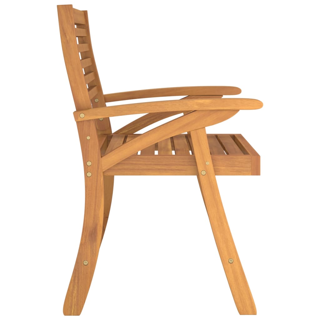 Tuinstoelen 2 st 58x58x87 cm massief acaciahout