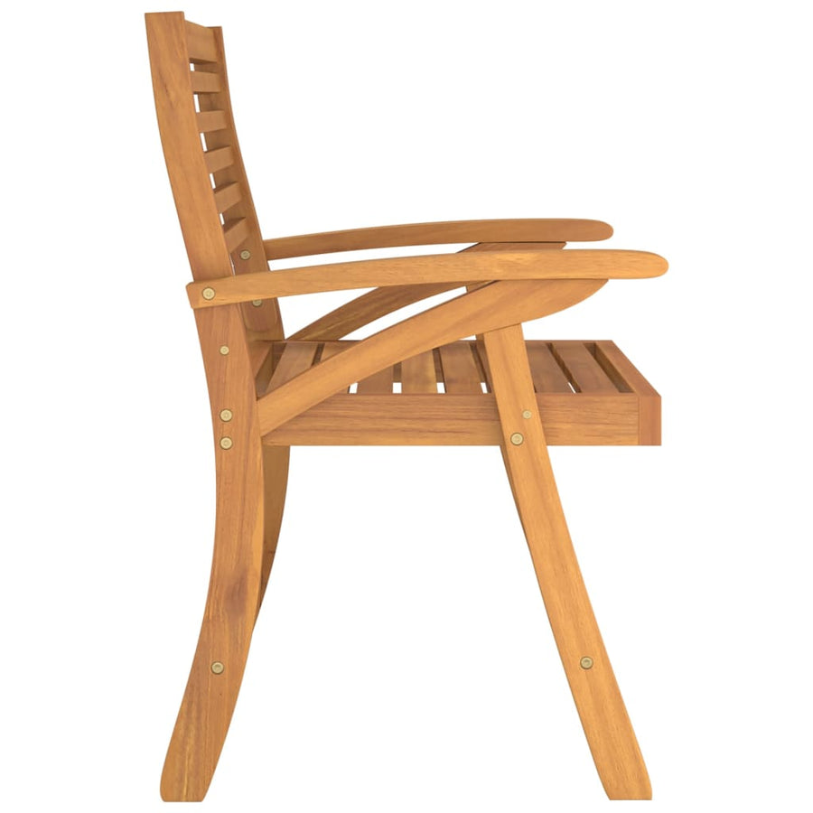 Tuinstoelen 2 st 58x58x87 cm massief acaciahout