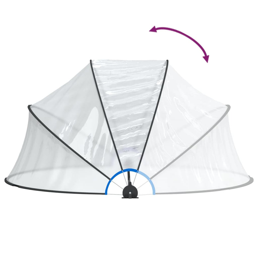 Zwembadoverkapping Rond Pvc 315 x 158 cm
