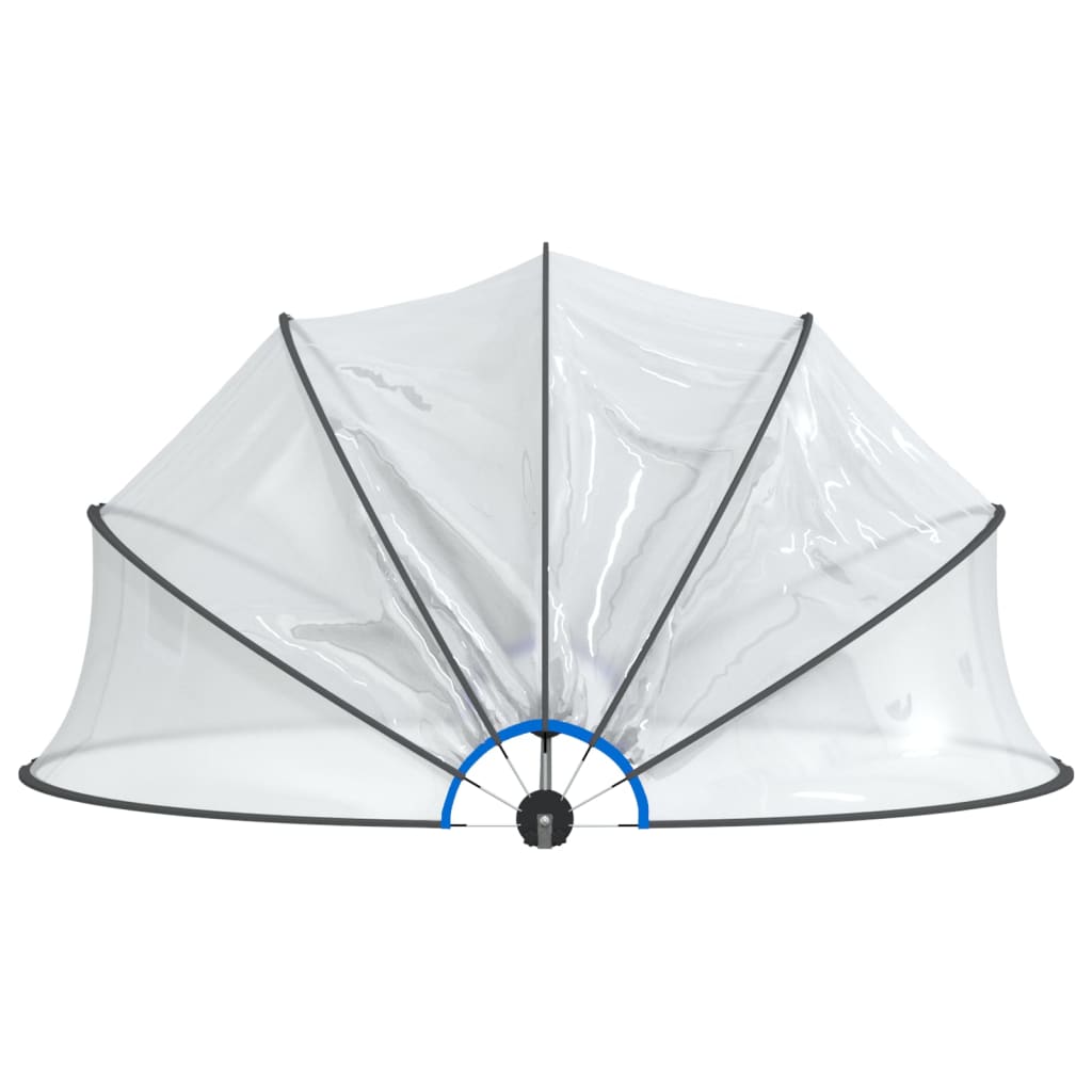 Zwembadoverkapping Rond Pvc 376 x 188 cm