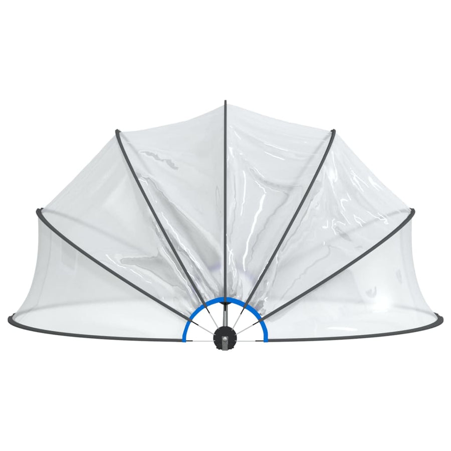 Zwembadoverkapping Rond Pvc 376 x 188 cm