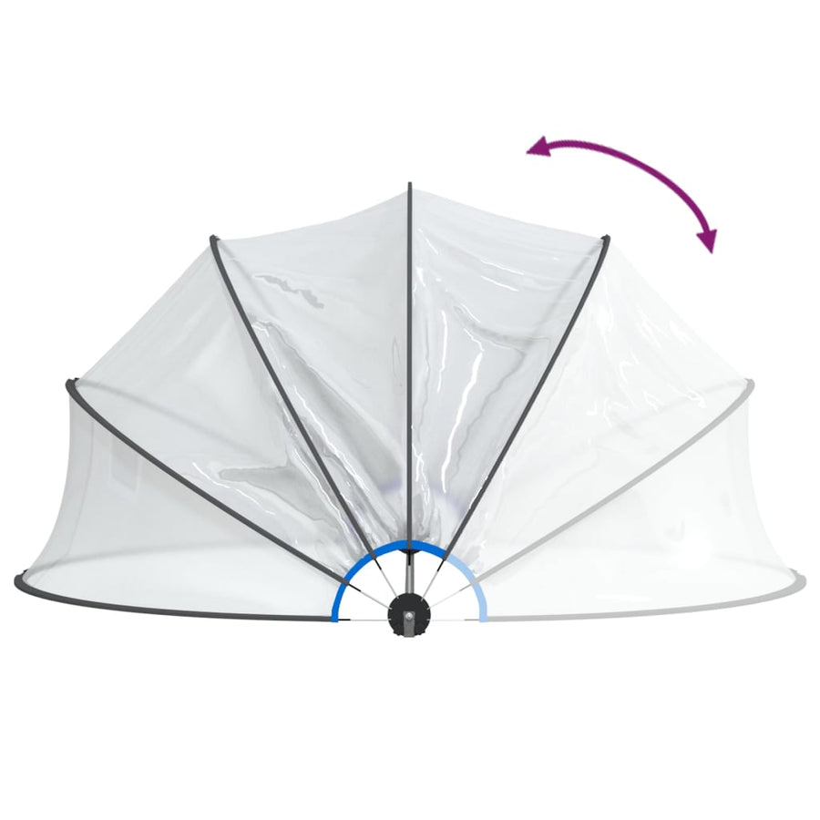 Zwembadoverkapping Rond Pvc 406 x 203 cm