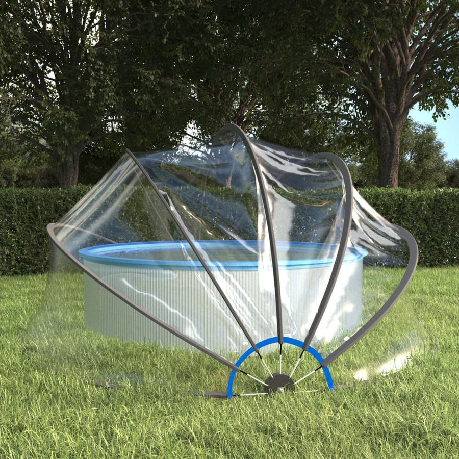 Zwembadoverkapping Rond Pvc 406 x 203 cm