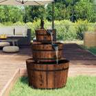 Water fountain with pump 60x60x94 cm solid pinewood