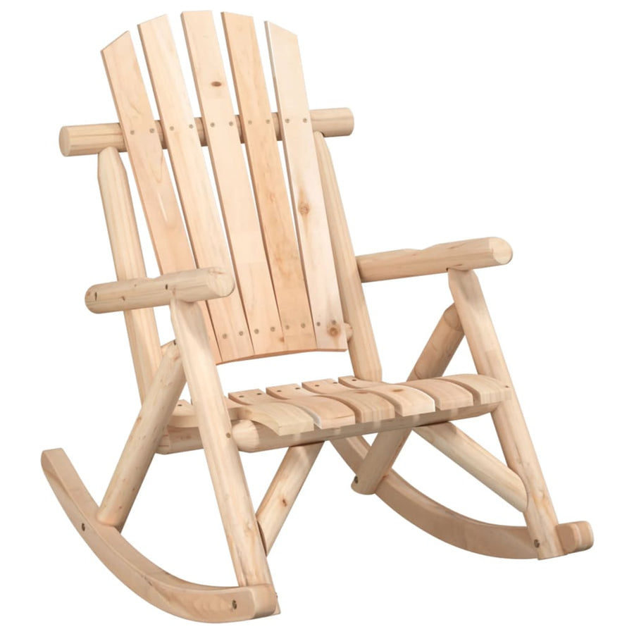 Tuinschommelstoel 69X96X101 Cm Massief Vurenhout Naturel