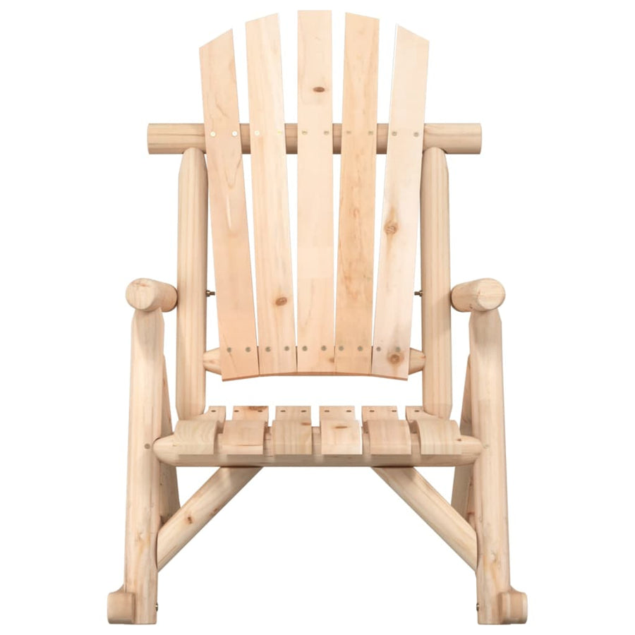 Tuinschommelstoel 69X96X101 Cm Massief Vurenhout Naturel