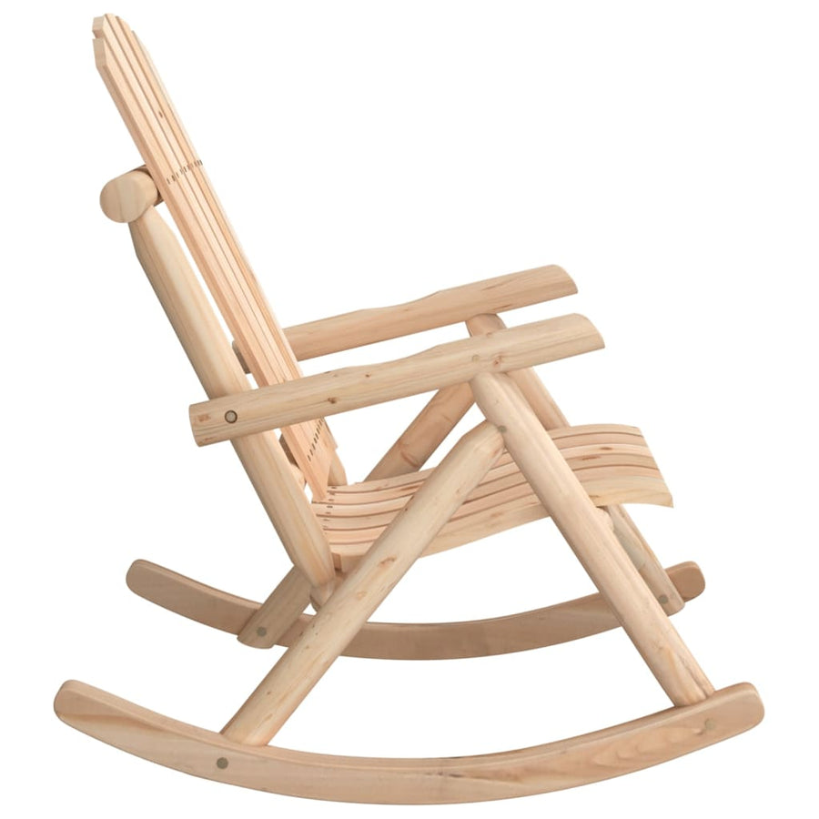 Tuinschommelstoel 69X96X101 Cm Massief Vurenhout Naturel