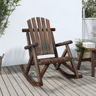 Tuinschommelstoel 69x96x101 cm massief vurenhout bruin