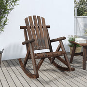 Tuinschommelstoel 69x96x101 cm massief vurenhout bruin