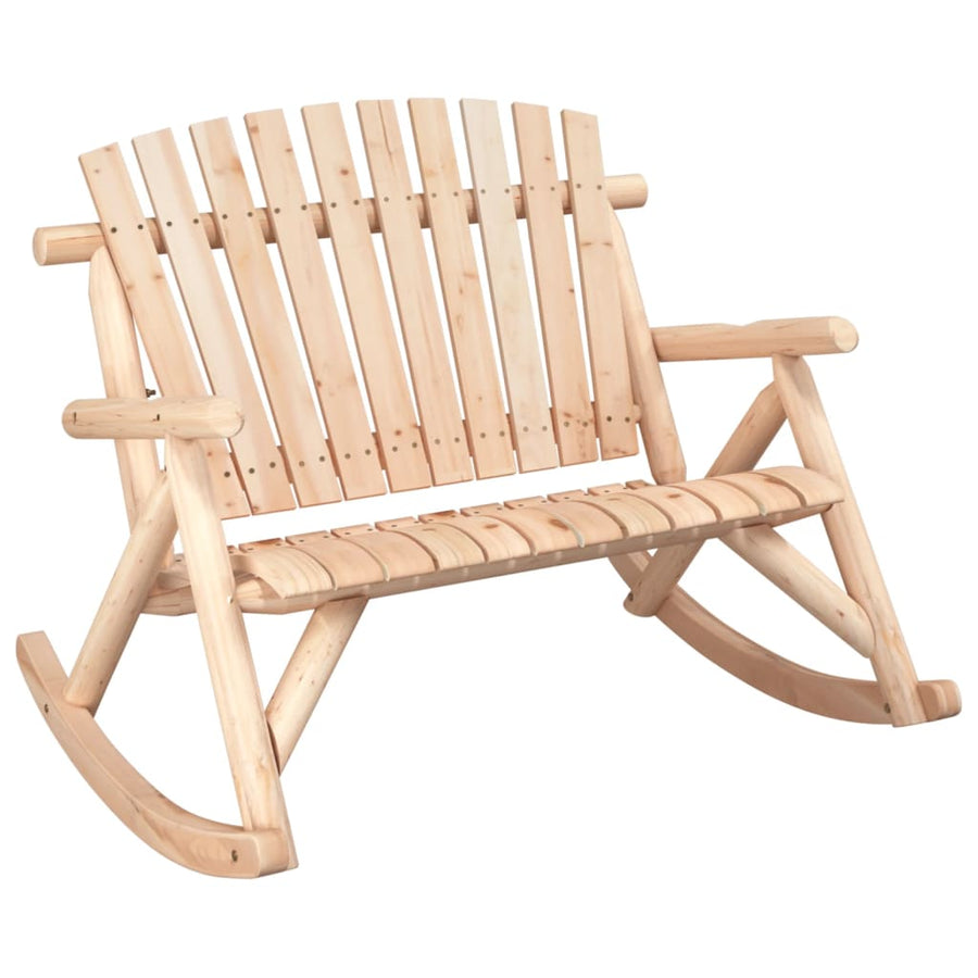 Schommelbank 2-Zits 23X96X02 Cm Massief Vurenhout Naturel Tweezitsbank