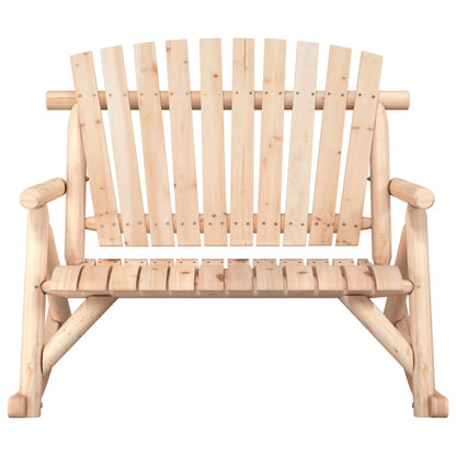 Schommelbank 2-Zits 23X96X02 Cm Massief Vurenhout Naturel Tweezitsbank