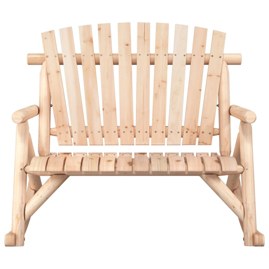 Schommelbank 2-Zits 23X96X02 Cm Massief Vurenhout Naturel Tweezitsbank