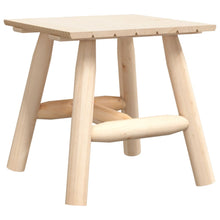 Bijzettafel 49X49X50 Cm Massief Vurenhout Naturel Vierkante tafel