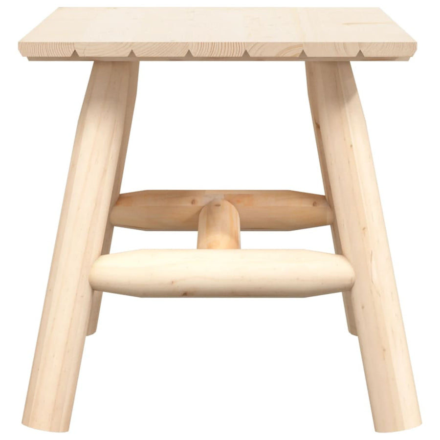 Bijzettafel 49X49X50 Cm Massief Vurenhout Naturel Vierkante tafel