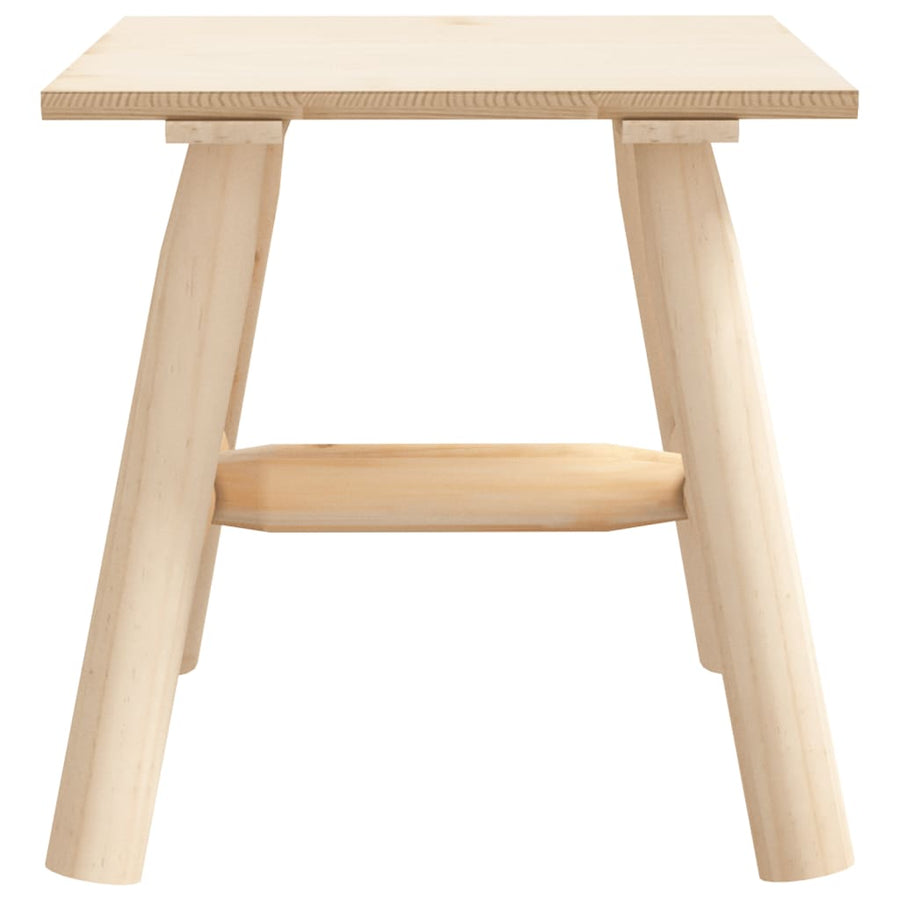 Bijzettafel 49X49X50 Cm Massief Vurenhout Naturel Vierkante tafel