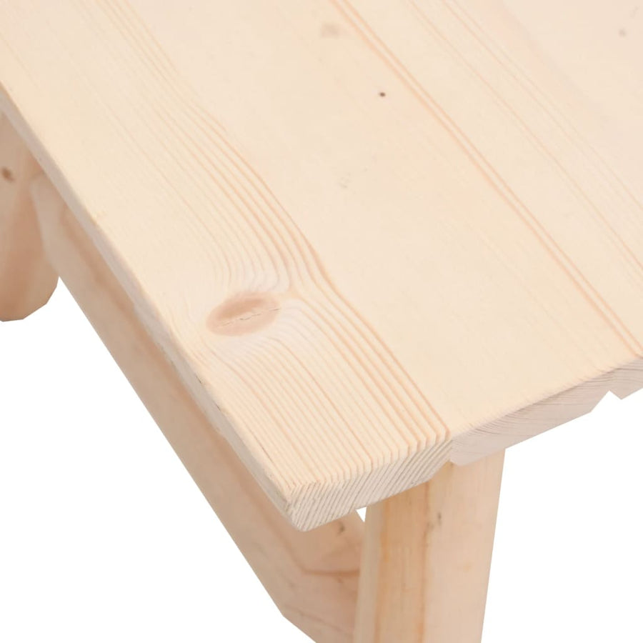 Salon 90X50X4 Cm Massief Vurenhout Naturel Tafel