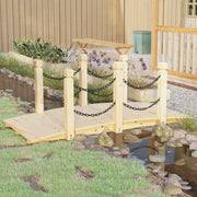 Tuinbrug 150x67x56 cm massief vurenhout