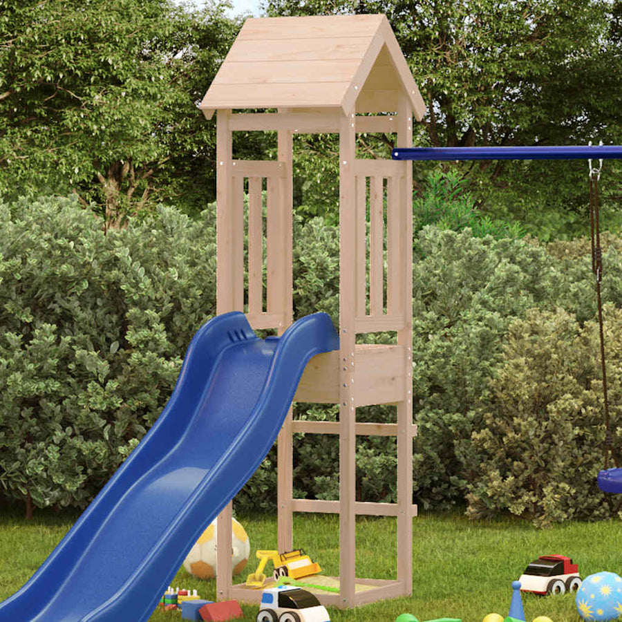 Speeltoren 52,5X46,5X206,5 Cm Massief grenenhout