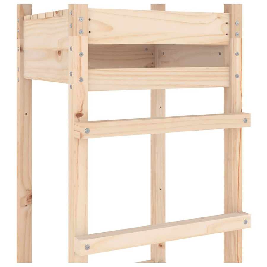 Speeltoren 52,5X46,5X206,5 Cm Massief grenenhout