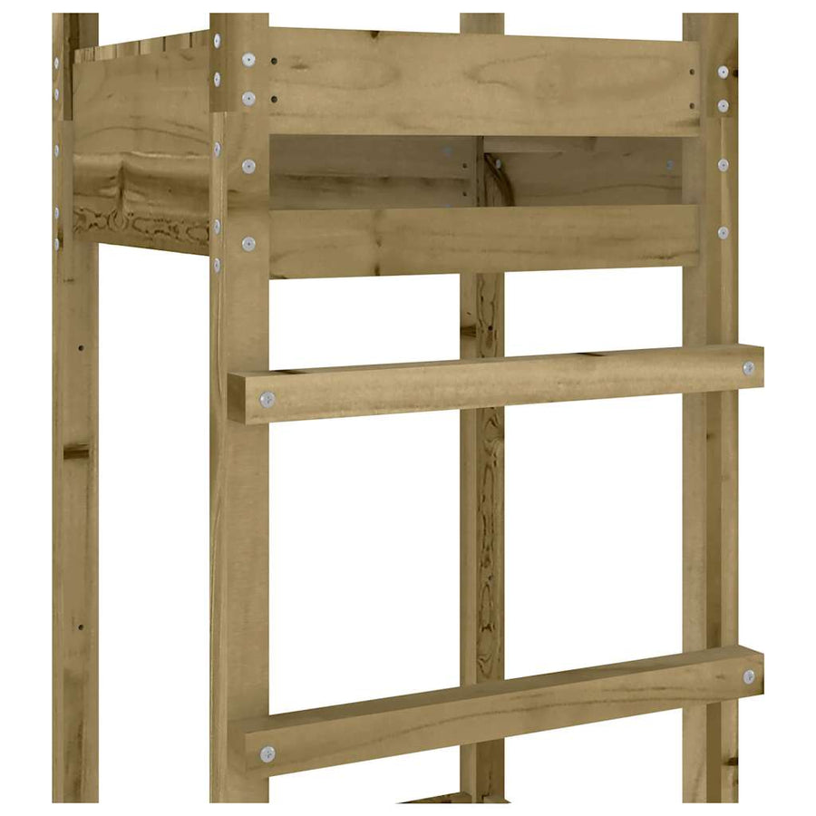 Speeltoren 52,5X46,5X206,5 Cm Geïmpregneerd Grenenhout Massief geïmpregneerd grenenhout