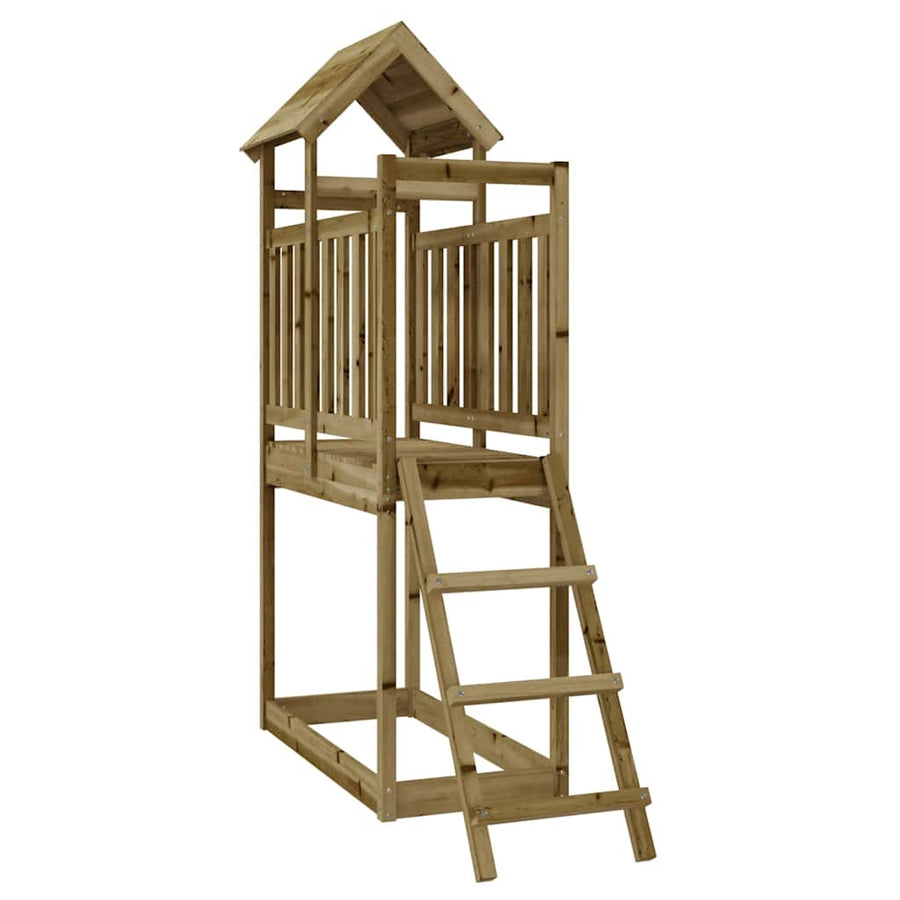 Speelhuis 53X110X214 Cm Geïmpregneerd Grenenhout Massief geïmpregneerd grenenhout