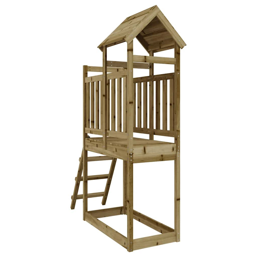 Speelhuis 53X110X214 Cm Geïmpregneerd Grenenhout Massief geïmpregneerd grenenhout