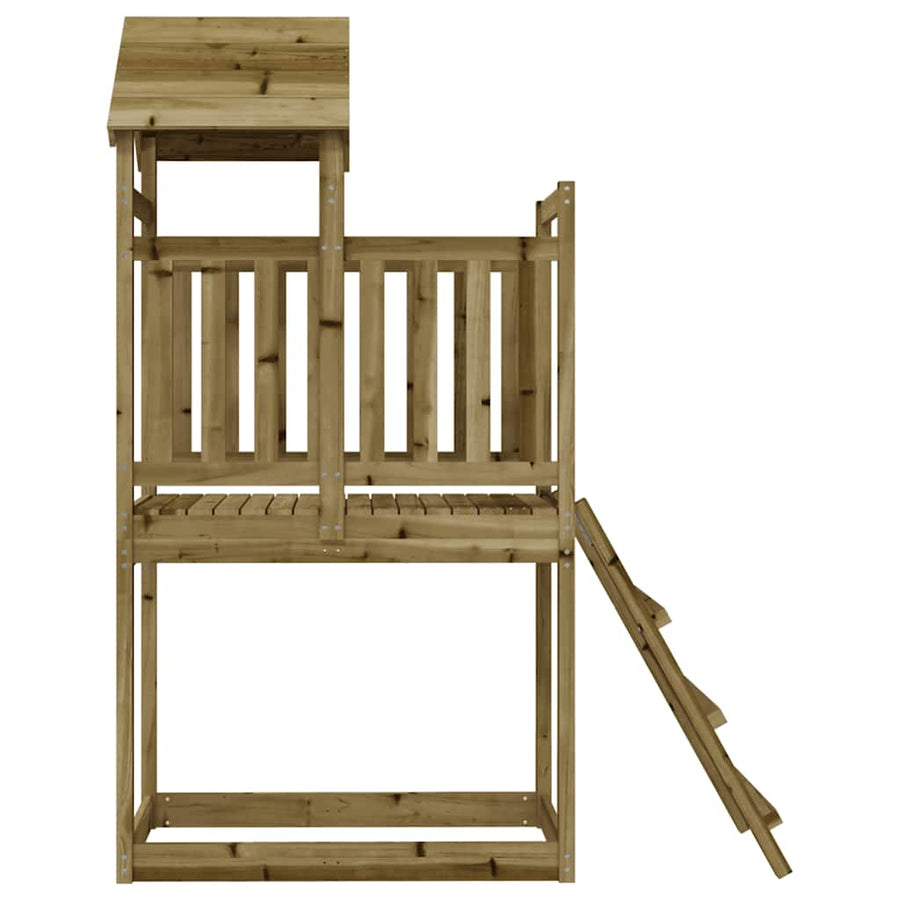 Speelhuis 53X110X214 Cm Geïmpregneerd Grenenhout Massief geïmpregneerd grenenhout