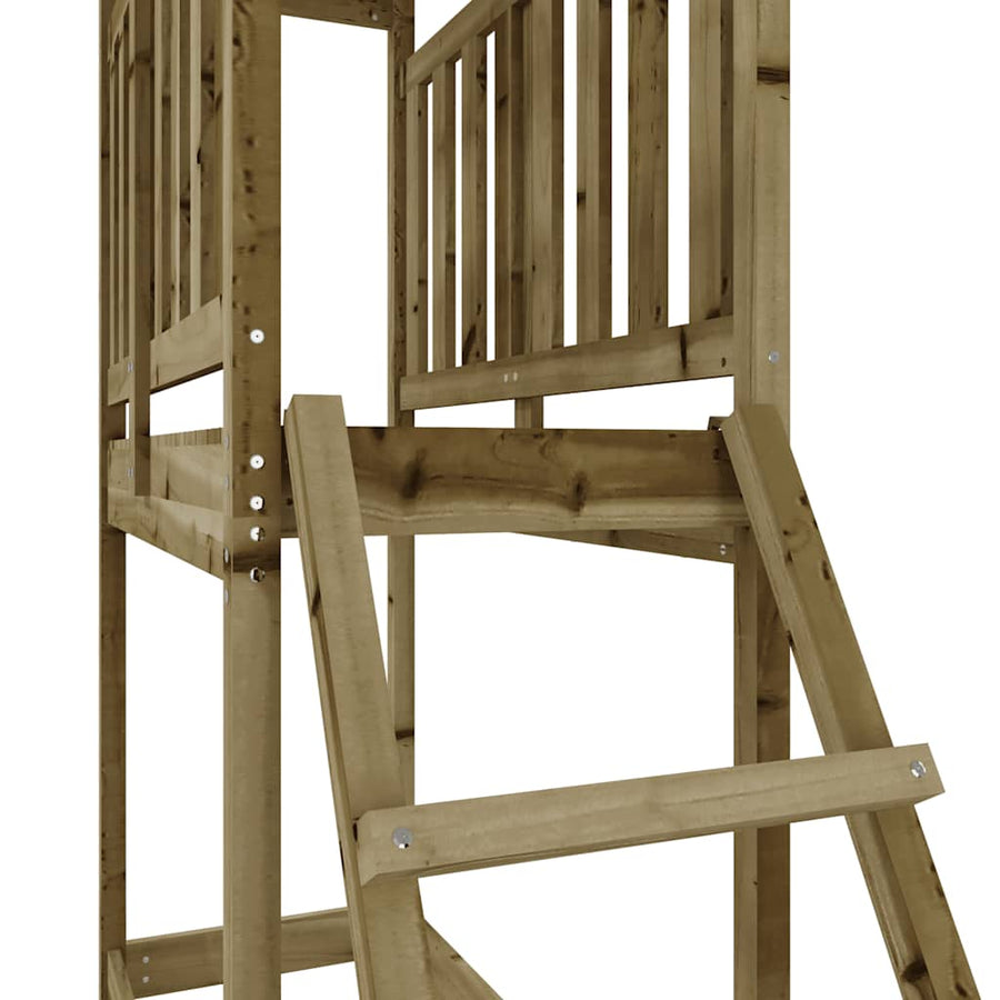 Speelhuis 53X110X214 Cm Geïmpregneerd Grenenhout Massief geïmpregneerd grenenhout