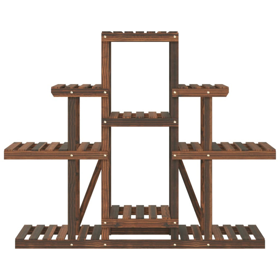 Bloemenstandaard Massief Vurenhout Bruin 110 x 25 x 96 cm zonder wielen