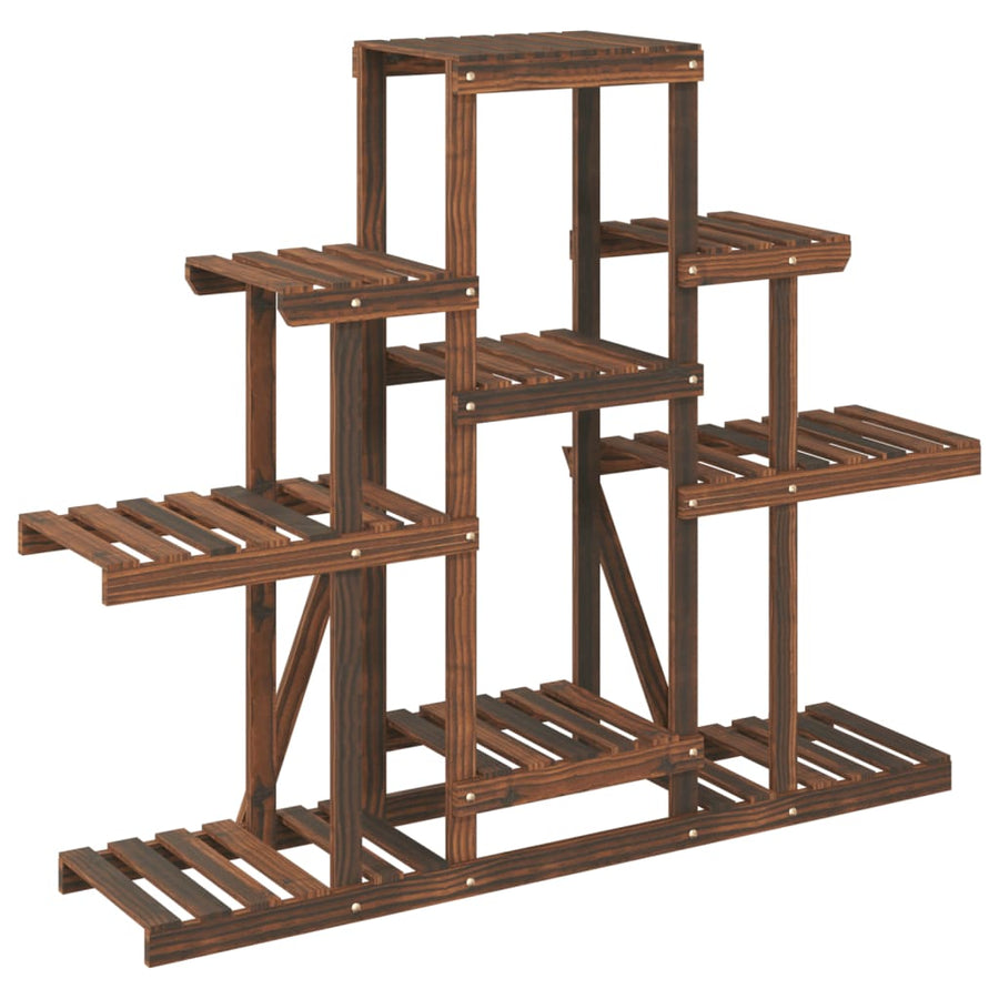 Bloemenstandaard Massief Vurenhout Bruin 110 x 25 x 96 cm zonder wielen