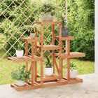 Bloemenstandaard 110x25x96 cm massief vurenhout wandmontage