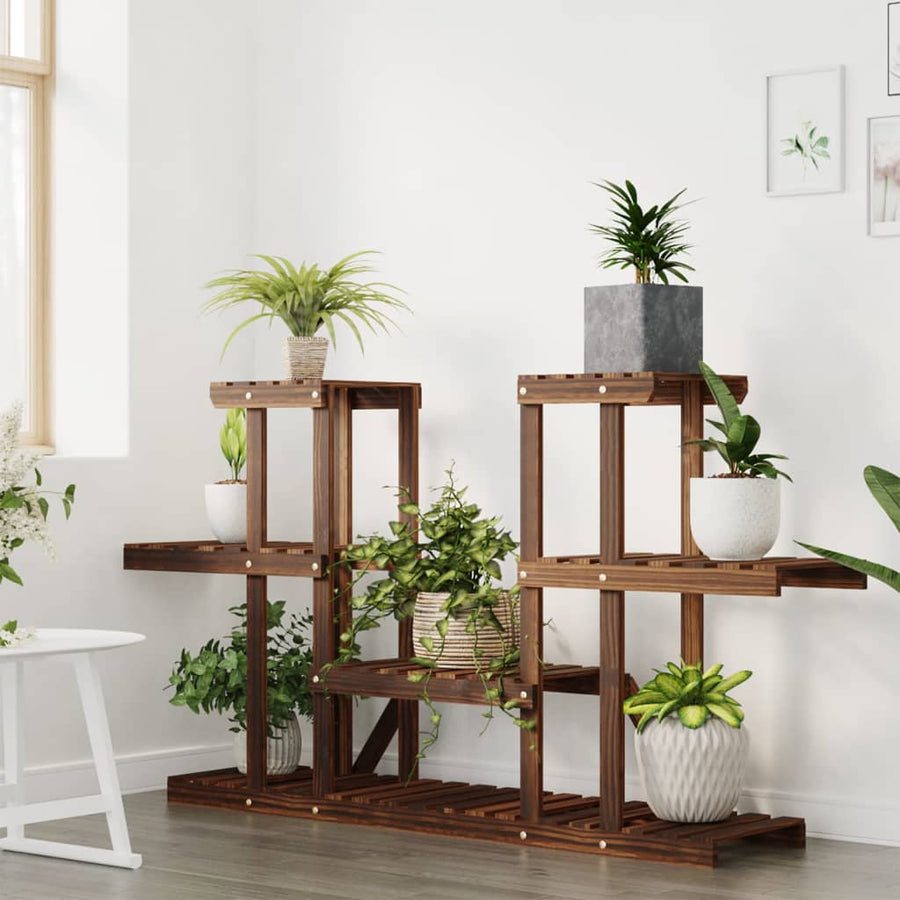 Plantenstandaard Massief Vurenhout Bruin 110 x 25 x 73 cm zonder wielen