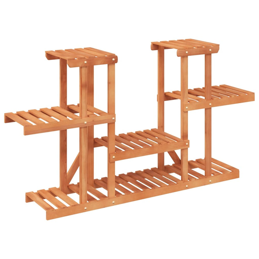 Plantenstandaard Massief Vurenhout Lichtbruin 110 x 25 x 73 cm zonder wielen