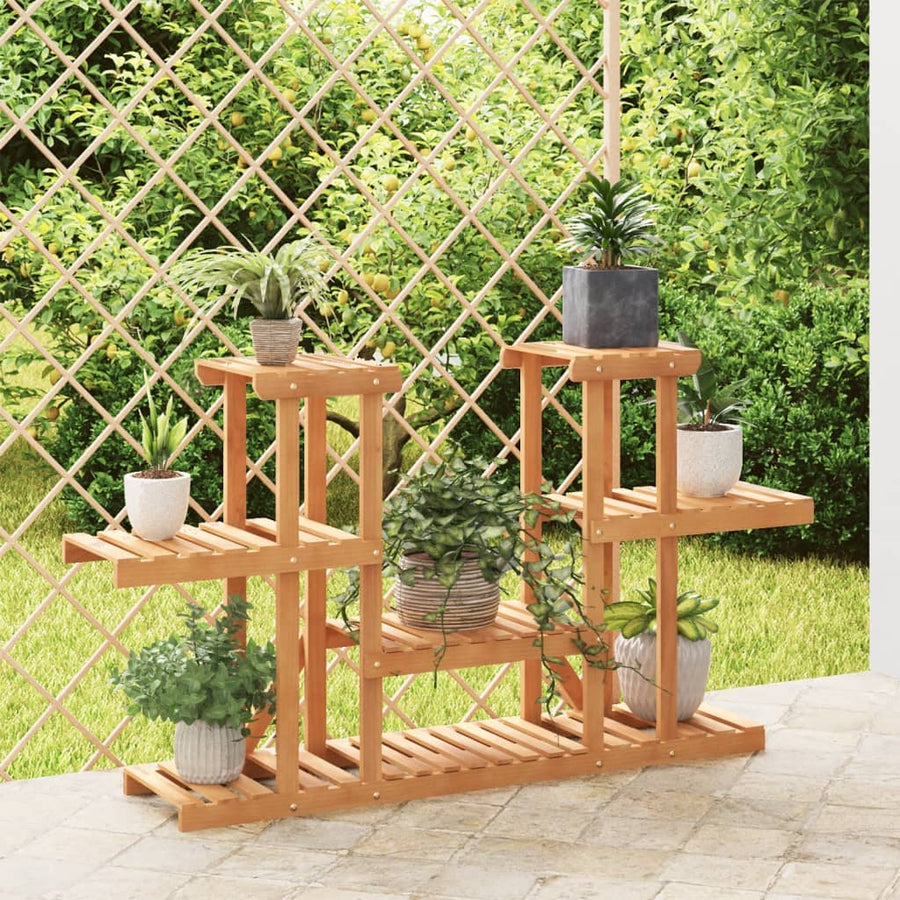 Plantenstandaard Massief Vurenhout Lichtbruin 110 x 25 x 73 cm zonder wielen