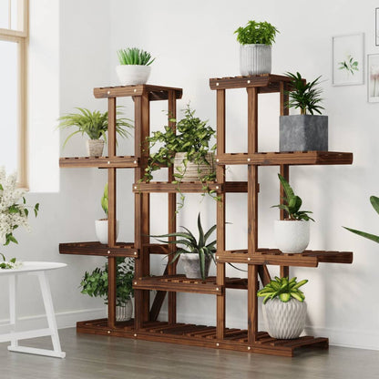 Plantenstandaard 0X25X0,5 Cm Massief Vurenhout Bruin 110 x 25 x 110.5 cm zonder wielen