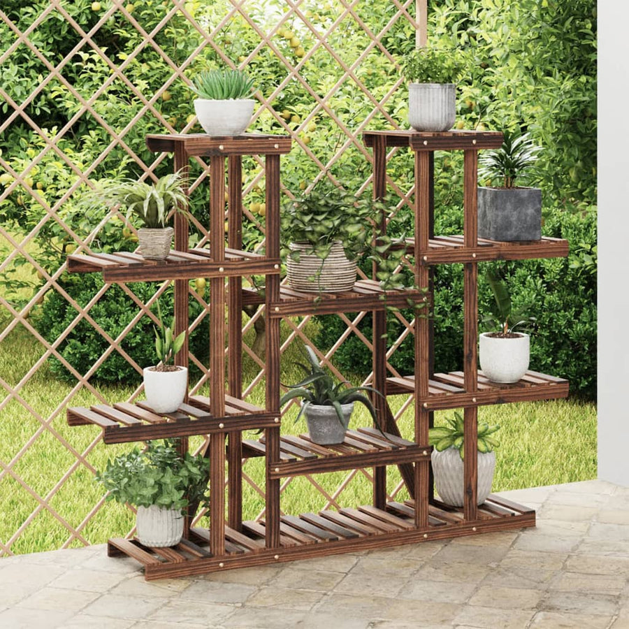 Plantenstandaard 0X25X0,5 Cm Massief Vurenhout Bruin 110 x 25 x 110.5 cm zonder wielen