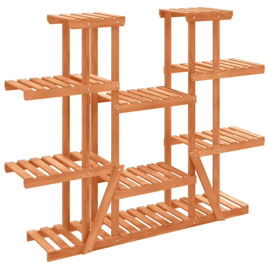 Plantenstandaard 0X25X0,5 Cm Massief Vurenhout Lichtbruin 110 x 25 x 110.5 cm zonder wielen