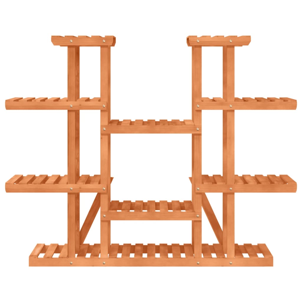 Plantenstandaard 0X25X0,5 Cm Massief Vurenhout Lichtbruin 110 x 25 x 110.5 cm zonder wielen