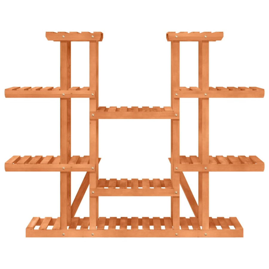Plantenstandaard 0X25X0,5 Cm Massief Vurenhout Lichtbruin 110 x 25 x 110.5 cm zonder wielen