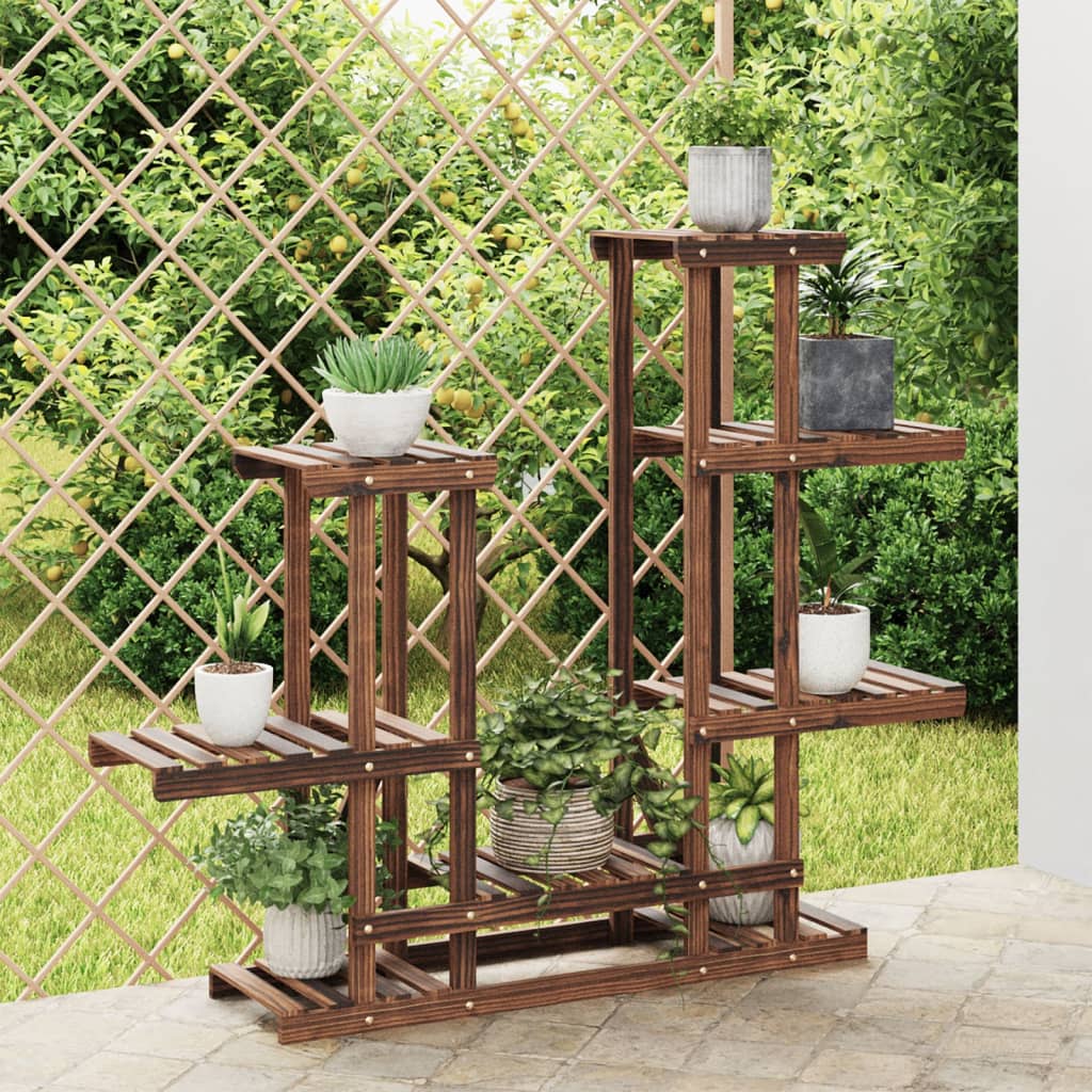 Plantenstandaard Massief Vurenhout Bruin 95 x 25 x 96 cm zonder wielen