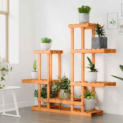 Plantenstandaard Massief Vurenhout Lichtbruin 95 x 25 x 96 cm zonder wielen