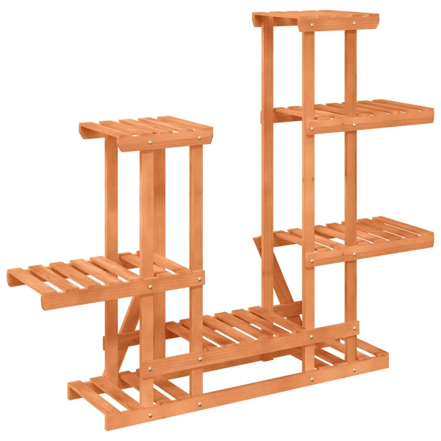 Plantenstandaard Massief Vurenhout Lichtbruin 95 x 25 x 96 cm zonder wielen
