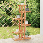 Plantenstandaard 75x25x140,5 cm massief vurenhout wandmontage