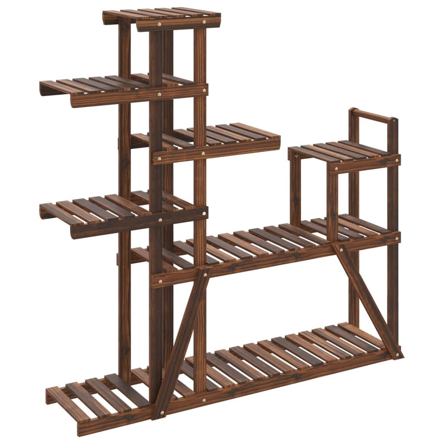 Plantenstandaard Massief Vurenhout Bruin 110 x 25 x 111 cm zonder wielen