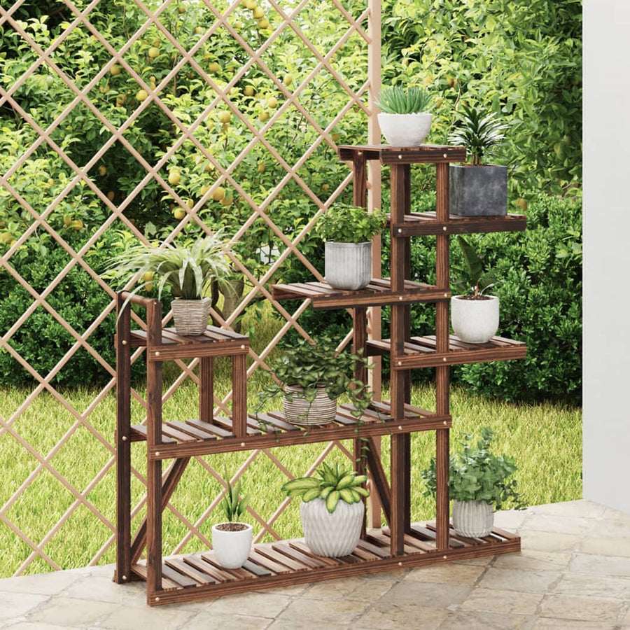 Plantenstandaard Massief Vurenhout Bruin 110 x 25 x 111 cm zonder wielen