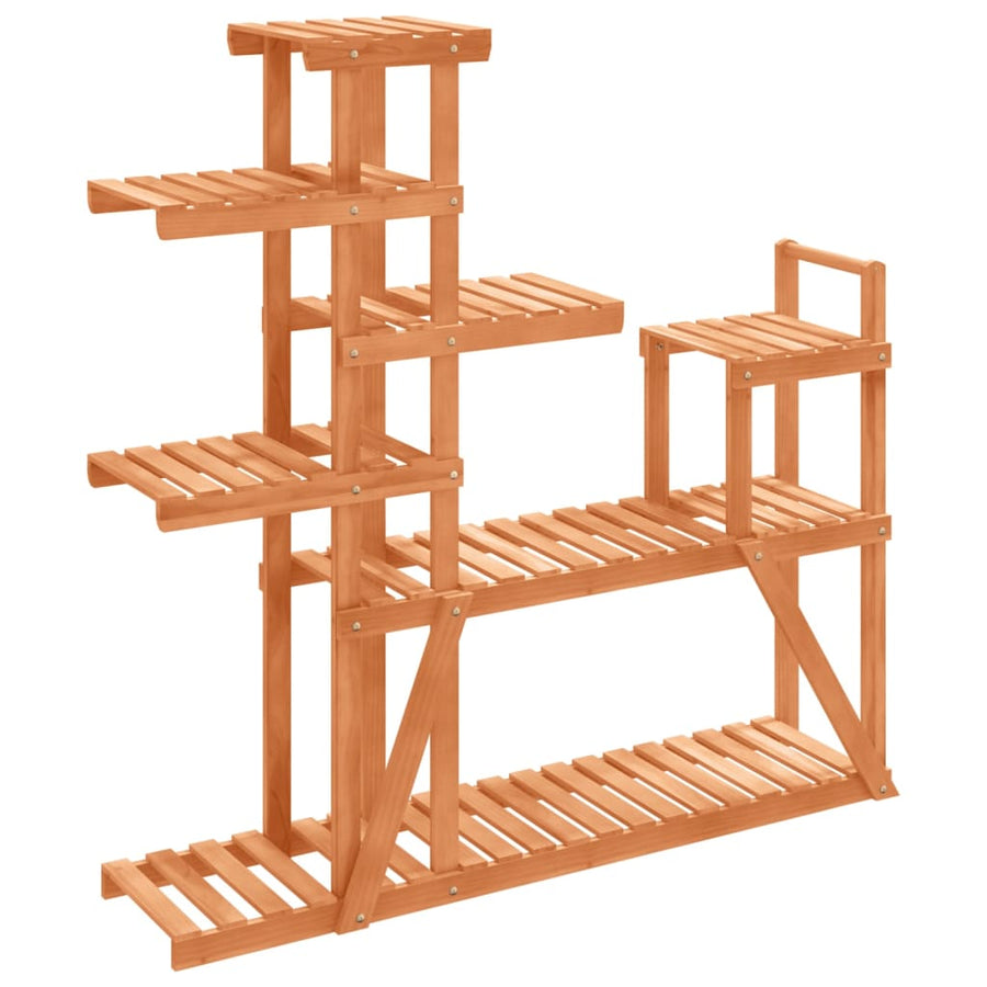 Plantenstandaard Massief Vurenhout Lichtbruin 110 x 25 x 111 cm zonder wielen