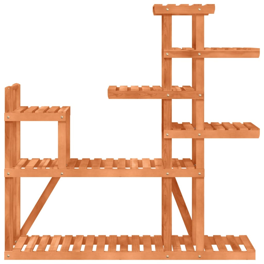 Plantenstandaard Massief Vurenhout Lichtbruin 110 x 25 x 111 cm zonder wielen