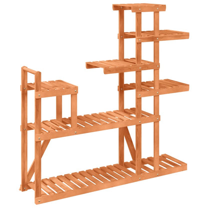 Plantenstandaard Massief Vurenhout Lichtbruin 110 x 25 x 111 cm zonder wielen